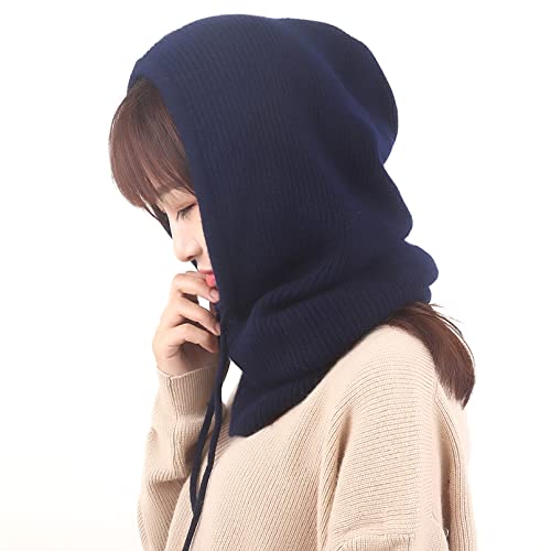 Cagoule à capuche de sport en plein air BeFur pour hiver noir