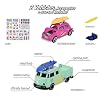 Majorette Volkswagen The Originals Premium Cars with Metal Parts, Scale 1:64, Officially Licensed VW, You Will Receive 2 of 6 VW Vehicle Models (Random Sent) (212055006)