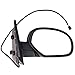 ECCPP Heated Power Black Textured Door Mirror Passenger Side Mirror Replacement fit for 2007-13 Chevy Avalanche 1500,2008-13 GMC Sierra 1500