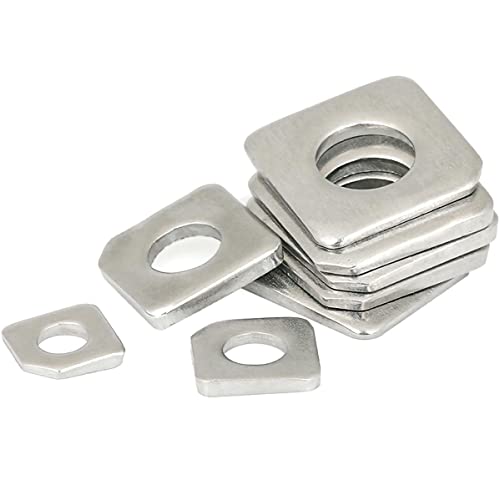 M8 M10 M12 M16 304 Stainless Steel Square Bevel Washers Square Inclined Gasket For Slot Section (Dimensions: M8(7Pcs)) #TOP21