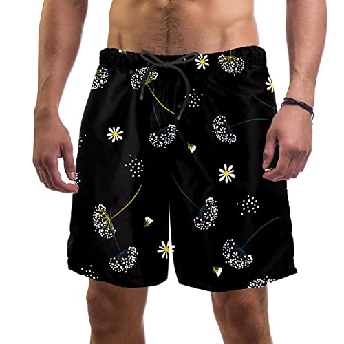 Maillots de bain pour hommes JDEZ style floral, un short de plage respirant pour l'été