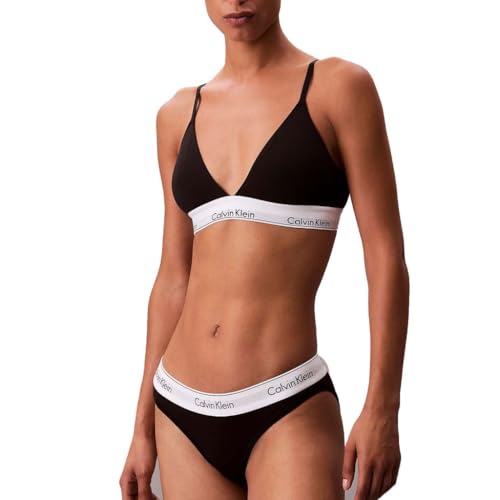 Calvin Klein Soutien-Gorge Triangle Femme Lightly Lined avec Basque Élastique, Noir (Black(Ub1)), XS