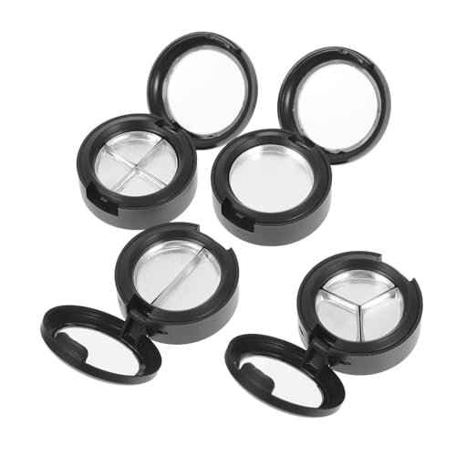 LOLIPPYY 4個 格透明アイシャドウボックス 多機能リフィル可能口紅トレイ付き 化粧品収納ケース 持ち運びに便利 メイクアップ用コスメコンテ