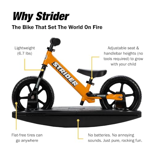 Image of Strider Sport 2-in-1 Rocking Bike, Ages 6 Months-4 Years, Orange