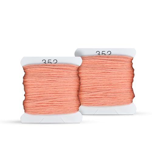 Image of Embroidery Floss Kit and Refills - Cotton Threads - DMC Color Coding for Cross Stitch, String Crafts, Friendship Bracelets