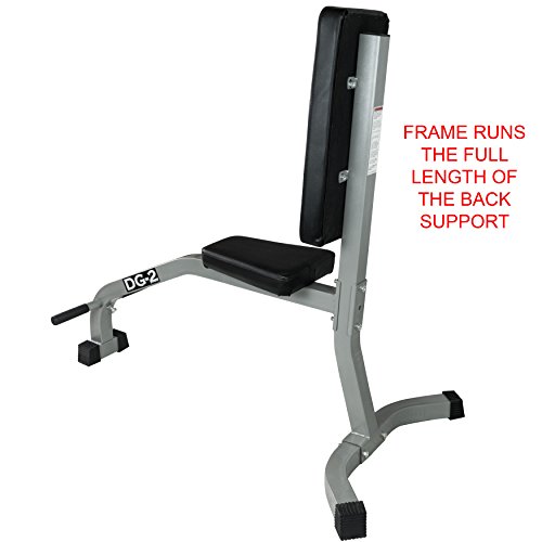 Valor Fitness DG-2 Stationary Upright Bench for Seated Shoulder Presses, Bicep Curls, and Tricep Extensions in a Home or Garage Gym