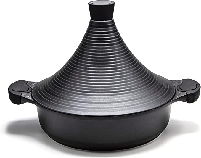 Tajine Agadir Indukcja arabski design non-stick shining black | tagine maroc | tajin maroko | marocco