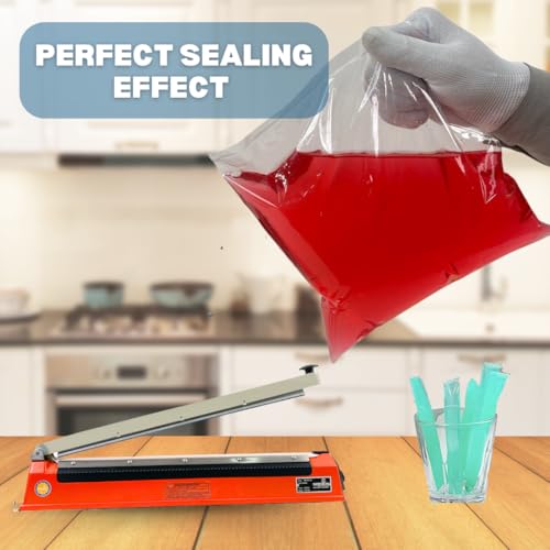 Image of SMART PACK Impulse Type Hand Sealer Machine For Silver, LD, PP, HM And Laminated Pouches Sealing | Pouch Packing Machine | Heat Sealer | Plastic Sealer | Pack of 1 Size 20 INCH