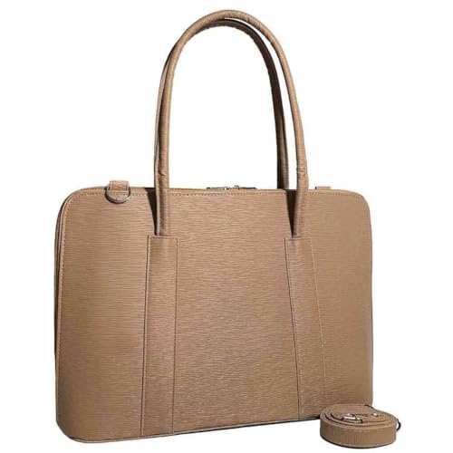 Pasta Maleta Feminina Executiva Case Para Notebook Tablet Bolsa(Areia-riscadinho,Padrão)