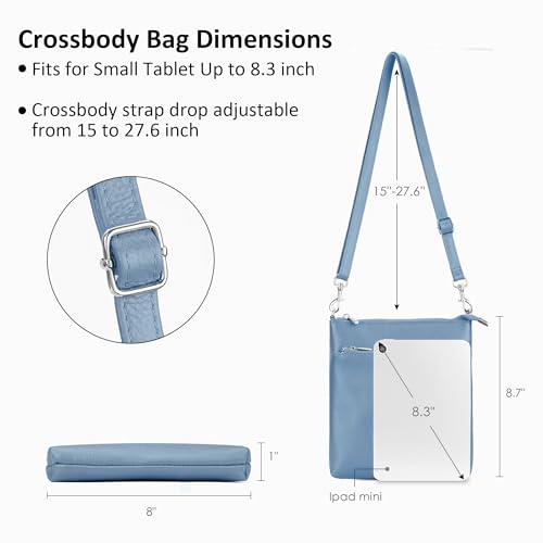 Image of befen Genuine Leather Crossbody Purses for Women Travel Cross Body Bags Lightweight with Adjustable Shoulder Strap