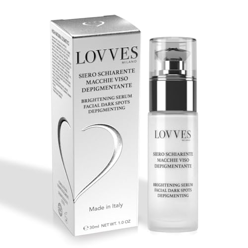 LOVVES Sérum Facial Anti-Manchas, Iluminador, Alta Cosmética Natural, Despigmentante, Reduce la Hipercromía Cutánea, Previene la aparición de Nuevas Manchas, Piel Más Uniforme y Luminosa, 30 ml