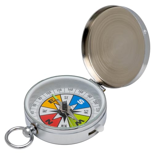 Brújula de bolsillo Misar Tech GA-13P metal plata miniatura 1