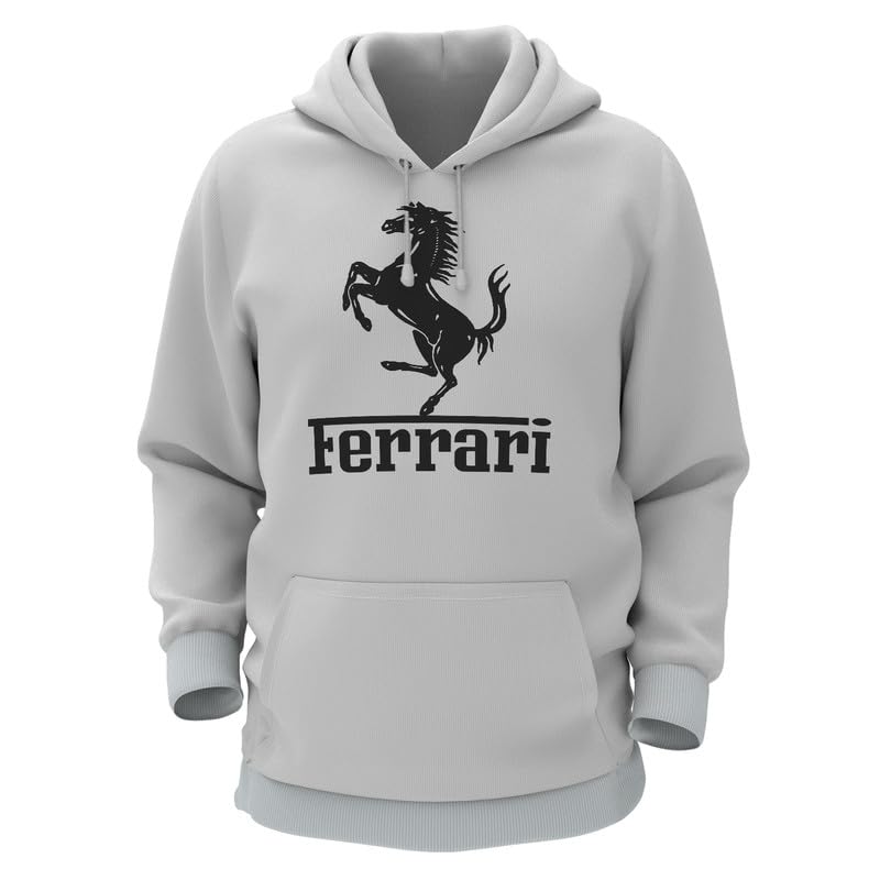 Cotton Hoodie for Men & Women | 350 GSM 100% Pure Cotton Outfit |Graphic Printed Casual Wear |Ferrari-1|-picture-51