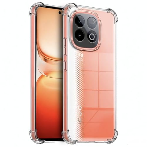 Image of Lustree Compatible with iQOO Neo 10 5G Back Cover| Clear + TPU Case with 4 Corner Air Cushion Protection & Camera Protection | Slim& Stylus Cover for iQOO Neo 10 5G