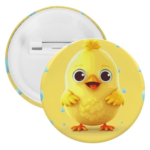 Badge en fer blanc jaune pour cadeaux de fête | 20 grandes broches rondes enseignants