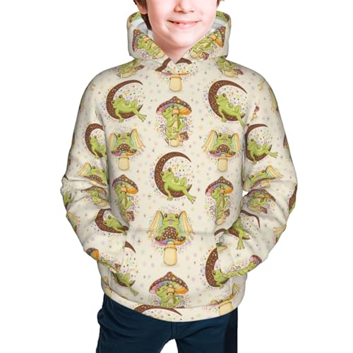 Frogs Kid Hoodies Boys Sweatshirts Girls Pullover with Pocket3