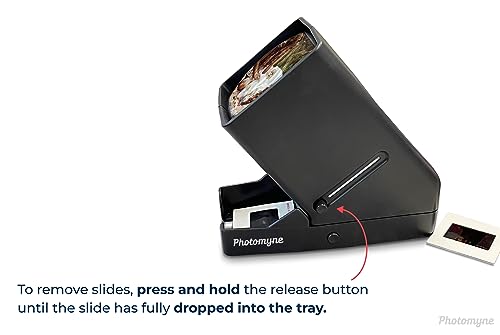 photomyne 35mm slide viewer film negative viewer with 3x magnification led light illuminated viewing usb or battery powered