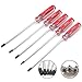 AKTOO T15 T20 T25 T27 T30 Torx Screwdriver Set, 6inch Magnetic Torx Driver Star Bit Screwdrivers for Computer Repairing, Automobile Tools and Home Appliances,5-Piece