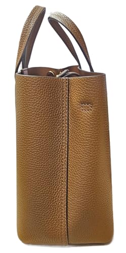 Image of Tory Burch 85985 Blake Cortado Brown With Gold Hardware Women's Small Tote Bag