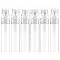 Mozeat Lens 6 Stück Mini Parfüm Nachfüllbar 5ml Parfümzerstäuber Leere Sprühflaschen Travel Spray Container Kunststoff Duft Pumpe Fall Tragbare Parfüm Sprühflasche für Reisen Ausgehen