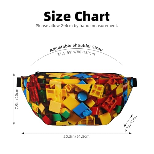 Sac banane de course à pied brique colorée avec sangle réglable - 3