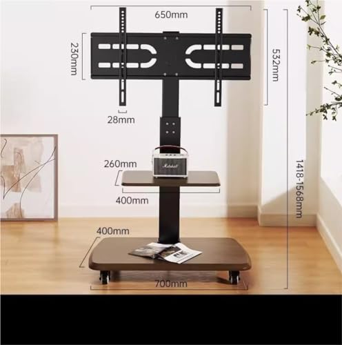 Soporte universal móvil para TV de 32 a 80 pulgadas ajustable miniatura 3