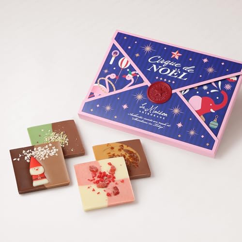 【ラ・メゾン白金】 ノエルタブレット 4枚入 チョコレート 個包装 クリスマス ギフト プレゼント お菓子 スイーツのサムネイル