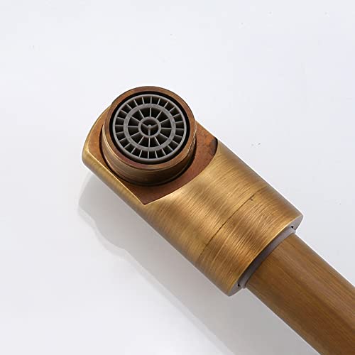 Robinet de cuisine pliant en laiton antique d'exception avec double articulation rétro - 5