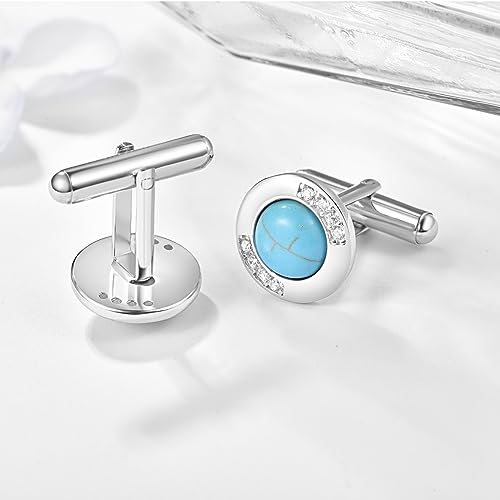 Mancuernillas de plata 925 ADMETUS para hombres miniatura 3