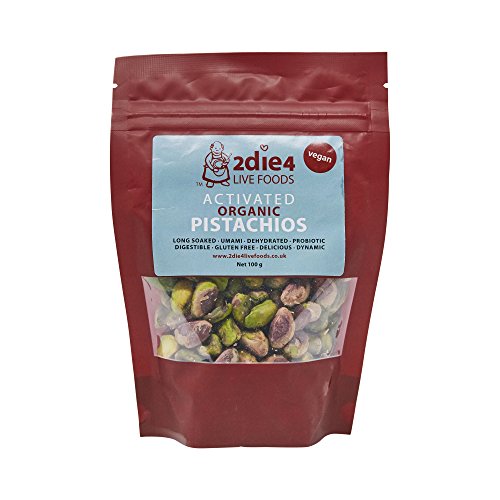 2Die4 Organic Activated Pistachios, 100G