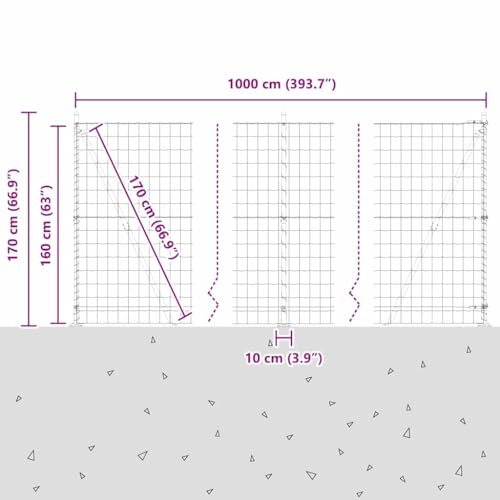 Panneaux stylés en acier pour délimiter le jardin - 3