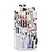 Auxmir Organizador de Maquillaje Giratorio 360, Organizador Perfumes y Cremas, Almacenaje Maquillaje para Pintalabios Brochas Baño Tocador, con 7 Capas Ajustable y Gran Capacidad, Transparente