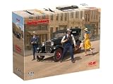 ICM 24055 Daring Robbery - Model A & Gangsters Figures 1:24 Scale Model Kit