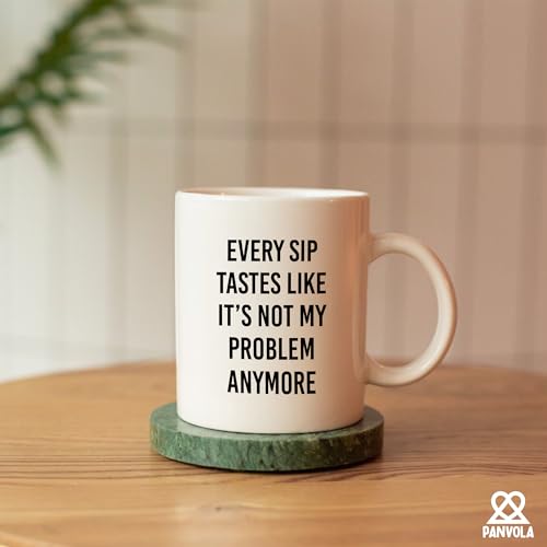 Taza de cerámica blanca 11 onzas Panvola miniatura 4
