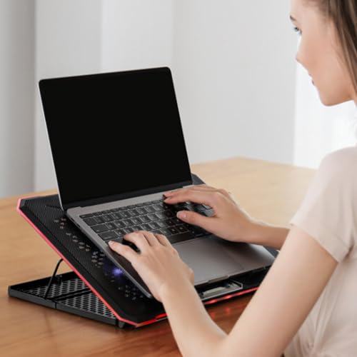 Base enfriadora para laptop con 13 ventiladores y 8 alturas ajustables miniatura 5