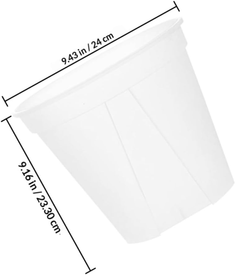 4pcs Root Control Nursery Pots, 24cm Diameter Round Plastic Containers for Gardening and Orchid Planting, Drainage Containers Suitable for Seedlings and Flower Growing