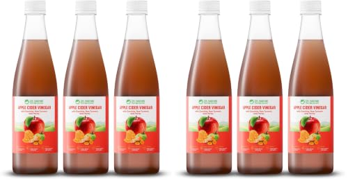 Image of Dr. Vaidya Apple Cider Vinegar Juice | Natural ACV Juice for Weight Loss & Detox | Aids Digestion & Gut Health | Metabolism Booster | ACV Detox Drink Fat Burner for Men & Women | 450ml, Pack of 6