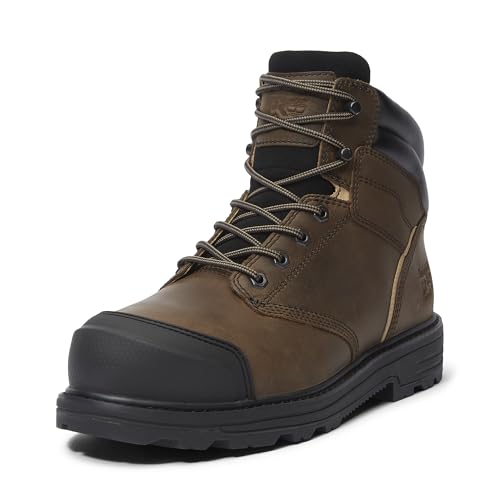 Timberland PRO Timberland PRO Men's Titan Tasker 6 Inch Alloy Safety Toe Industrial Work Boot, Medium Brown Full Grain, 13 W US