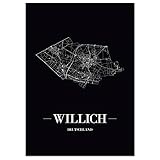 JUNIWORDS Stadtposter - Wähle Deine Stadt - Willich - 60 x 