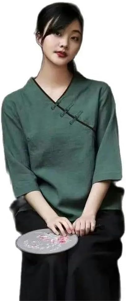 China Traditional Women Clothing Hanfu Tops Harajuku Vintage Tang Suit Spring Summer Chinese Tunic Woman
