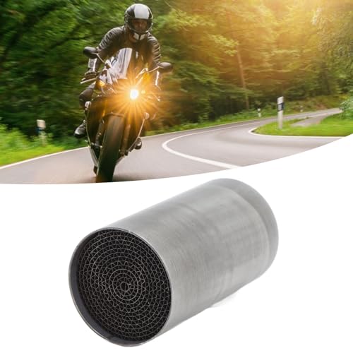 Aramox Katalizator Uniwersalny do Motocykla, Przedni Środkowy Tłumik Wydechowy, Stal Nierdzewna, Rura Łącząca, 53x100mm