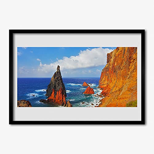 Cadre en mdf avec photo de mer haut de gamme tableau de cliff 70x50