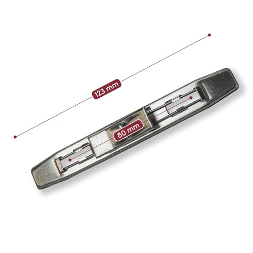 ggm Tippniederhalter Niederhalter Ordnerklemme 123mm für Ordner und Ringbücher, TIPP aus Metall, 10 Stück
