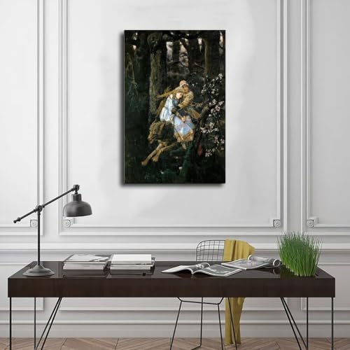Impression sur toile Viktor Vasnetsov loup gris salon - 3