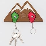 SEVEN PEAKS LIVING ON THE TOP EXPLORING THE WORLD Pack Colgador de Llaves Climber (Con Llaveros) (Marron con Llaveros)