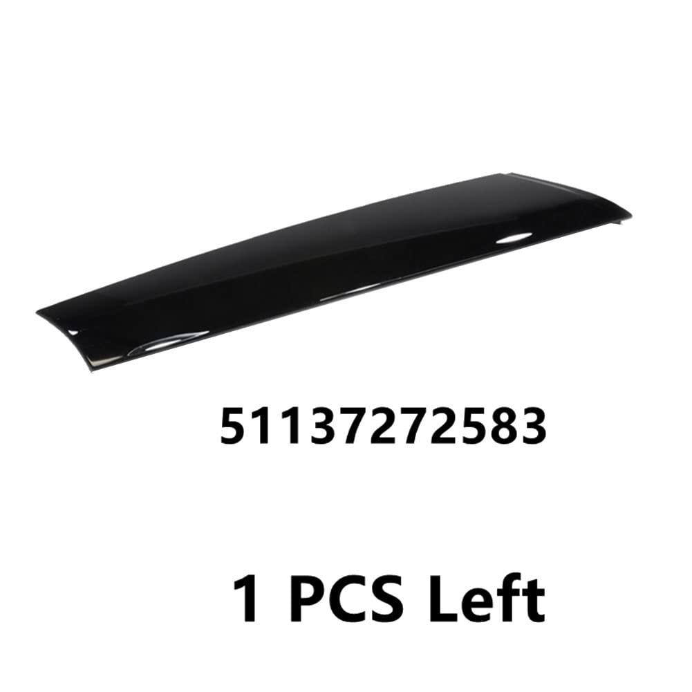 Per Mini R57 R55 R56 07-15 Anteriore Sinistro Parabrezza Post Trim Nero Luminoso Esterno Modanatura un Pilastro Trim Copertura
