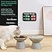 YAUYIK Pet Feeding Reminder, Magnetic Reminder Sticker, AM/PM Daily Indication Chart Feed/Walk Your Pets, Fridge Magnets and Double Sided Tape, Helps You to Track Pet Feeding & Walking (Black)