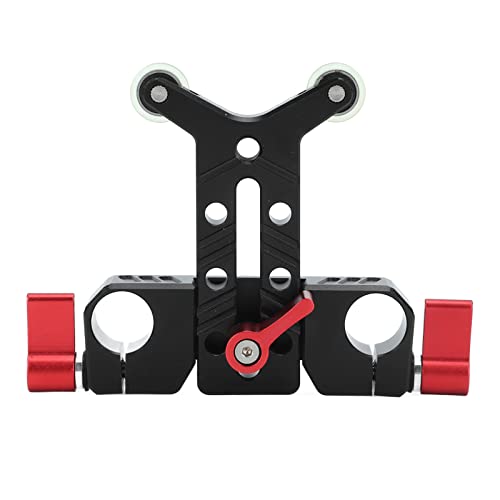 15mm Rod Lens Support Bracket, Aluminum Alloy Long Lens Bracket Applicable for Heavy Long Lenses, up to 2kg, for Camera Rail