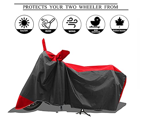 Image of Hero Splendor Plus Xtech All Models Bs5 Bs6 Bike Cover With Water Resistant&Dust Proof Premium 190T Fabric(Navy Blue)A Perfect Tow Wheeler B Cover For Hero Splendor+Xtech 3G 4G 5G 6G,Multi