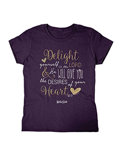 Kerusso Women's Delight in The Lord Missy Tee - Blackberry -XL